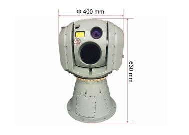Système de caméra de l'ordre technique stabilisé par compas gyroscopique IR avec le télémètre thermique de laser de la caméra 5Km de LWIR